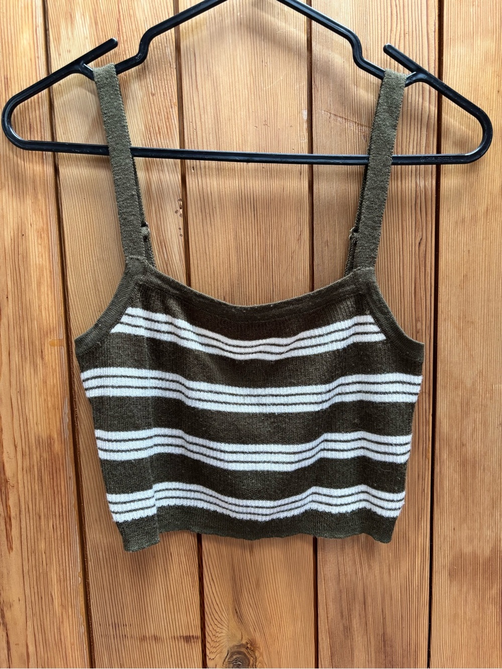 ✨ Emory Park Striped Knit Cropped Cami Tank Top ✨